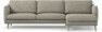 Madison Lux - 3-sits soffa med schäslong höger - Vit