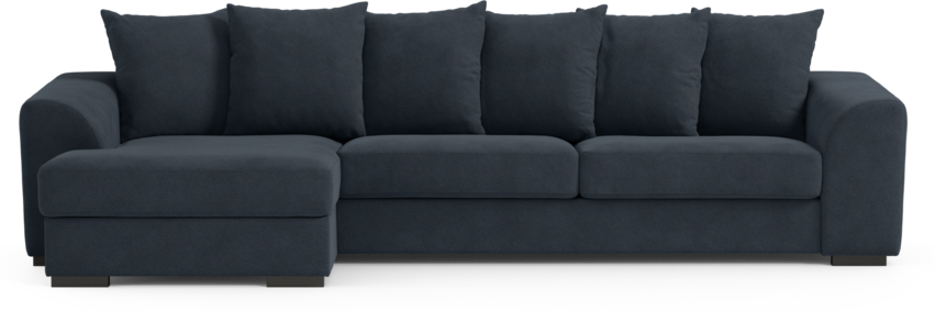 Town - 3-sits soffa med schäslong vänster - Blå