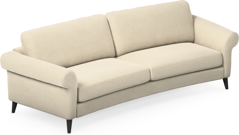 Bridge - 3-sits soffa svängd - Beige