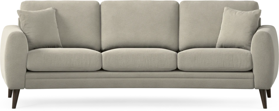 Eden - 3-sits soffa svängd - Brun