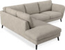 Madison - 2-sits soffa med divan vänster - Vit