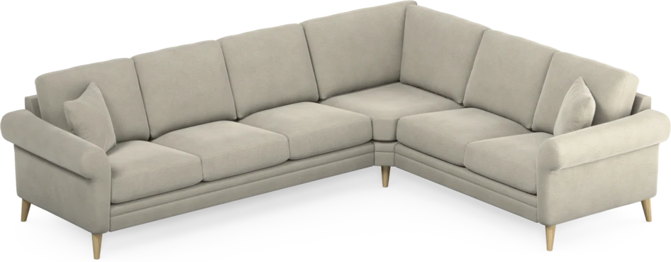 Eden - Hörnsoffa, 3+2-sits - Brun