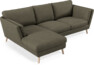 Madison Lux - 2-sits soffa med schäslong vänster - Brun