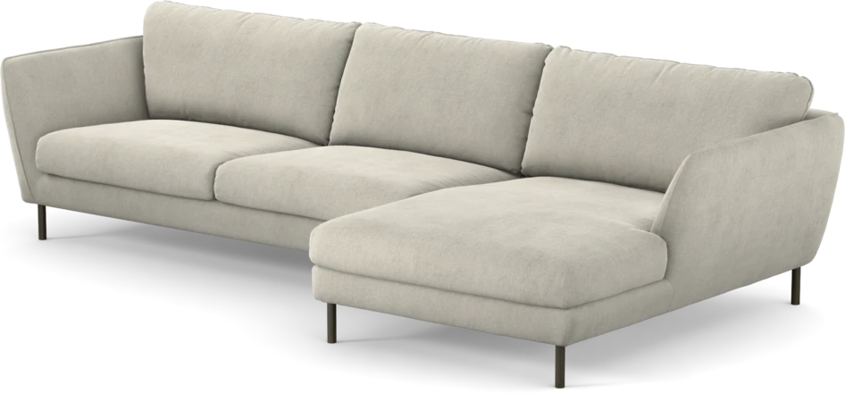 Madison - 3-sits soffa med schäslong höger - Grå