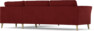 Bridge - Hörnsoffa, 3+2-sits - Röd