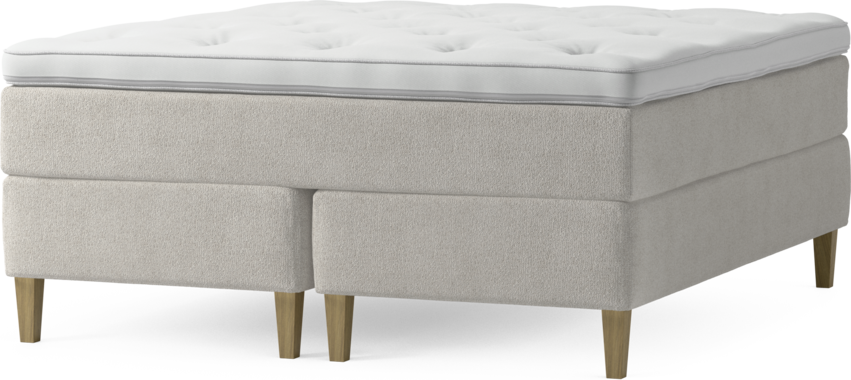 Delux Dream - Kontinentalsäng, dubbelsäng med bäddmadrass och sängben