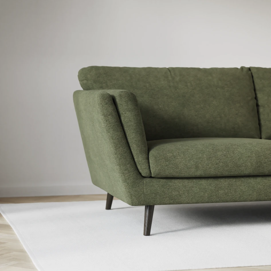 Madison - 2-sits soffa med divan vänster och schäslong höger - Grön