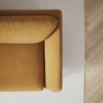Madison Lux - 2-sits soffa med schäslong vänster - Gul