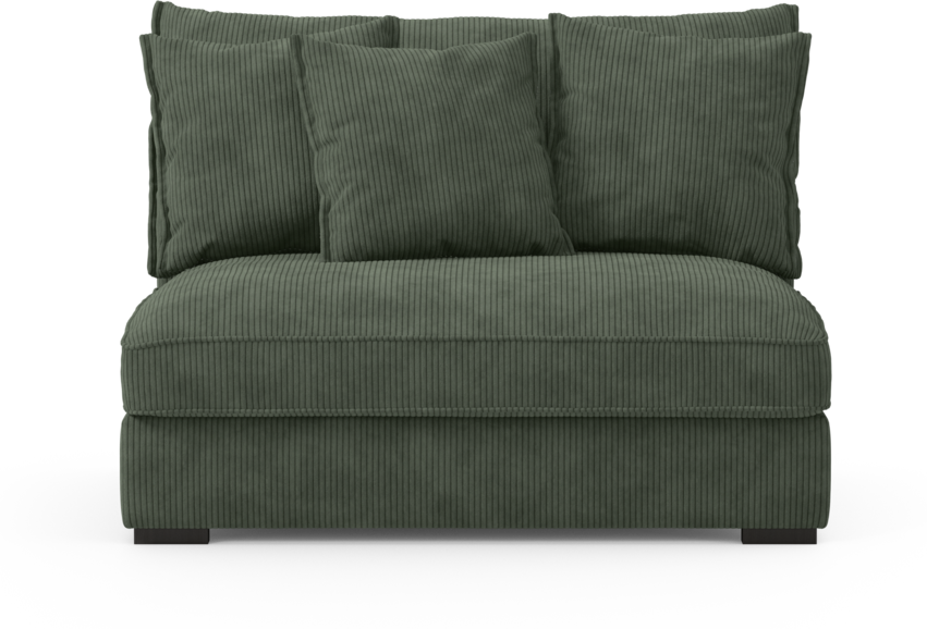 Rossi - 2-sits utan armstöd - Grön