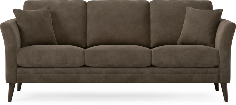 Eden - 3-sits soffa - Brun