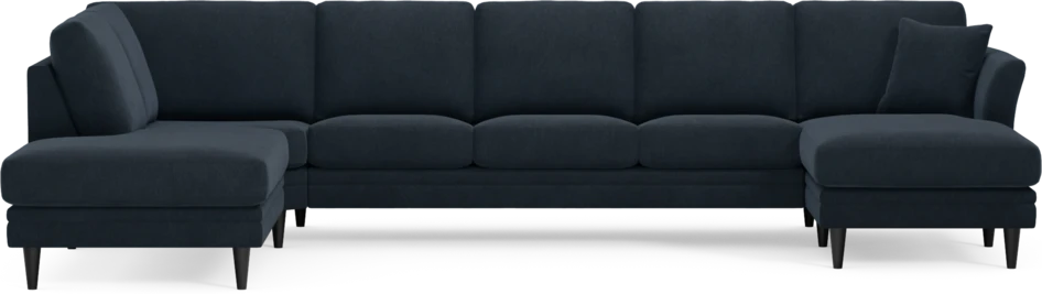 Eden - 3-sits soffa med divan vänster och schäslong höger - Blå