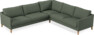 Winston - Hörnsoffa, 3+2-sits - Grön