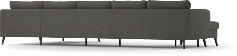County - 4-sits soffa med schäslong vänster och divan höger - Brun
