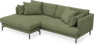 Harper - 4-sits med schäslong XL vänster - Grön