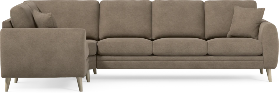 Eden - Hörnsoffa, 1+3-sits - Brun