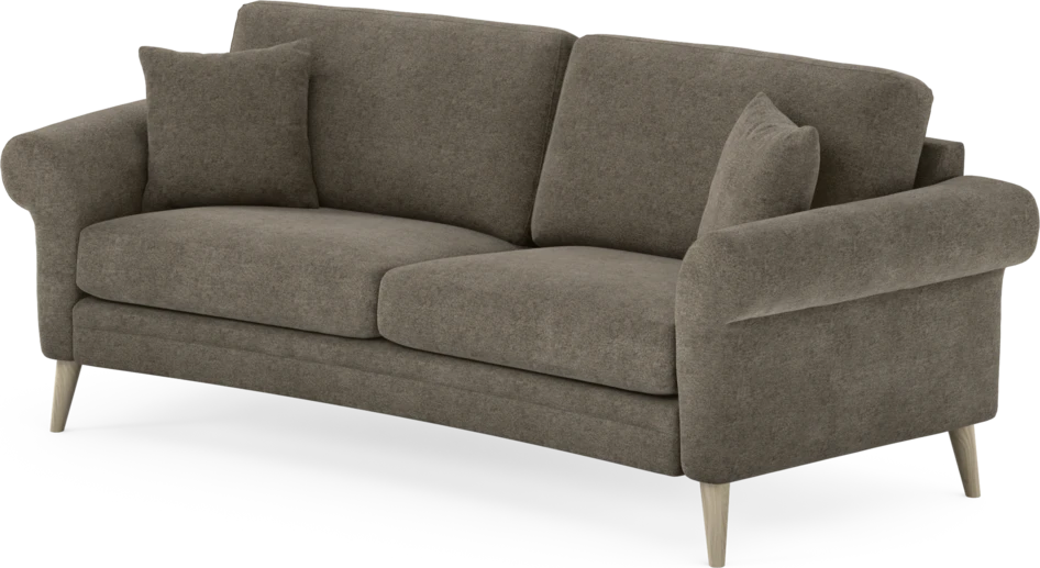 Eden - 2,5-sits soffa svängd - Brun