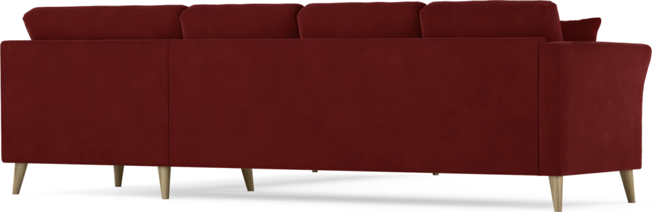 Eden - Hörnsoffa, 3+3-sits - Röd