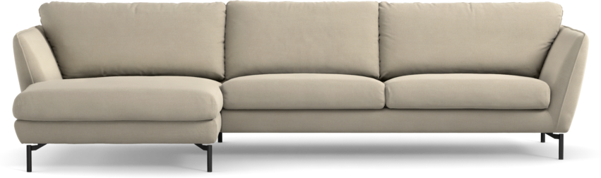 Madison Lux - 3-sits soffa med schäslong vänster - Beige