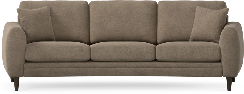 Eden - 3-sits soffa svängd - Brun