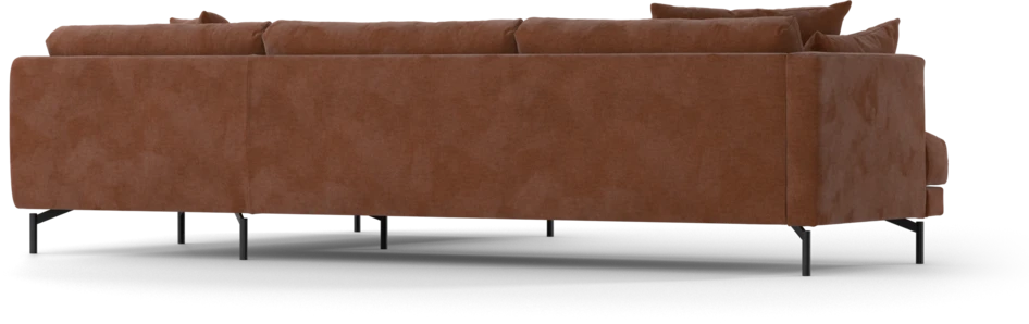 Harper - 3-sits soffa med divan höger - Orange