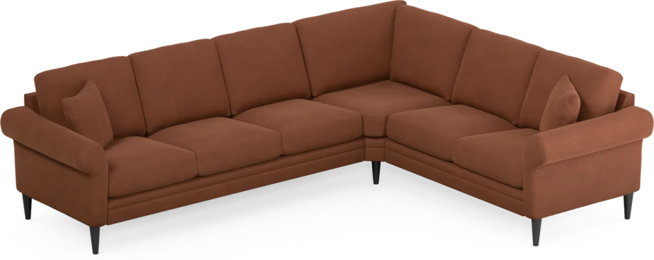 Eden - Hörnsoffa, 3+2-sits - Orange