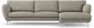 Madison Lux - 3-sits soffa med schäslong höger - Vit