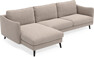 Madison - 3-sits soffa med schäslong vänster - Beige