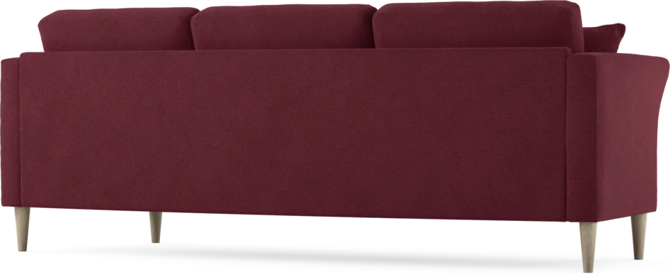Eden - 3-sits soffa svängd - Röd