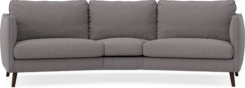 Madison - 3-sits soffa svängd, 90 cm - Grå