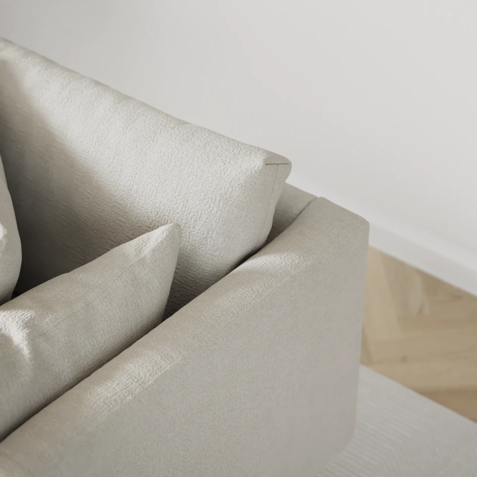 Harper - 3-sits soffa - Vit