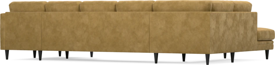 Eden - 3-sits soffa med divan vänster och schäslong höger - Gul