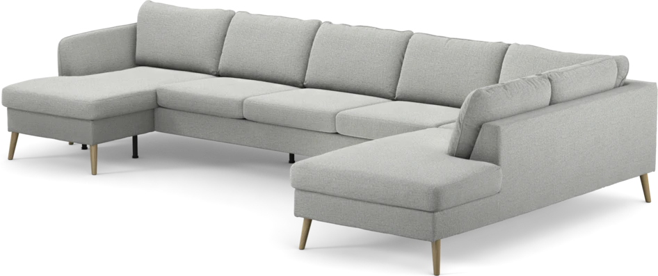 County - 4-sits soffa med schäslong vänster och divan höger - Grå