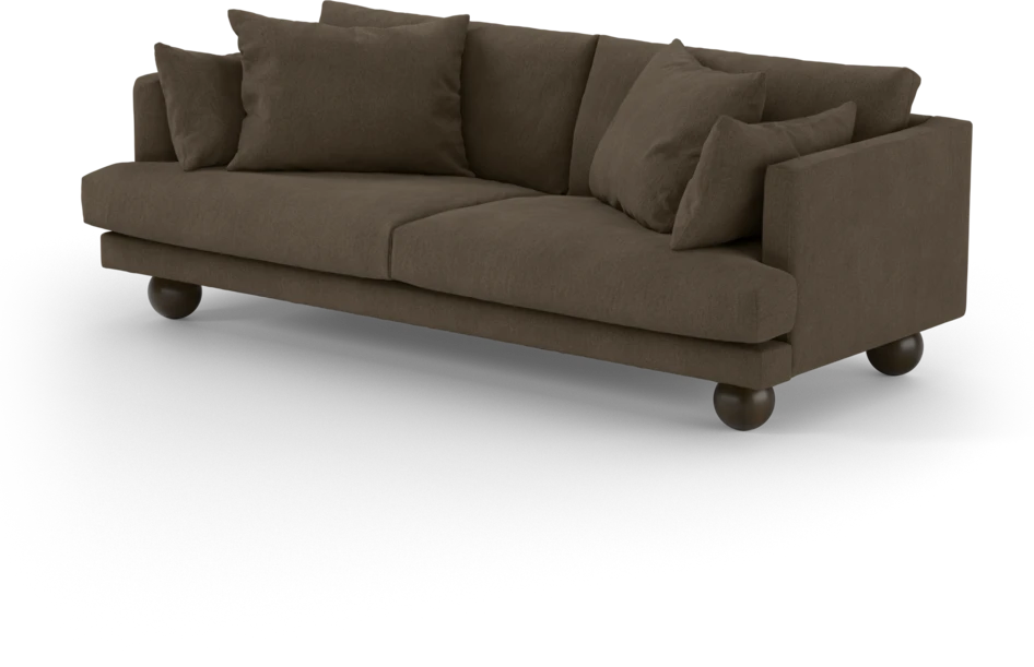 Harper - 3-sits soffa - Brun