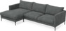 Impression Delux - 3-sits soffa med schäslong vänster - Grå