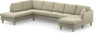 Eden - 3-sits soffa med divan vänster och schäslong höger - Beige