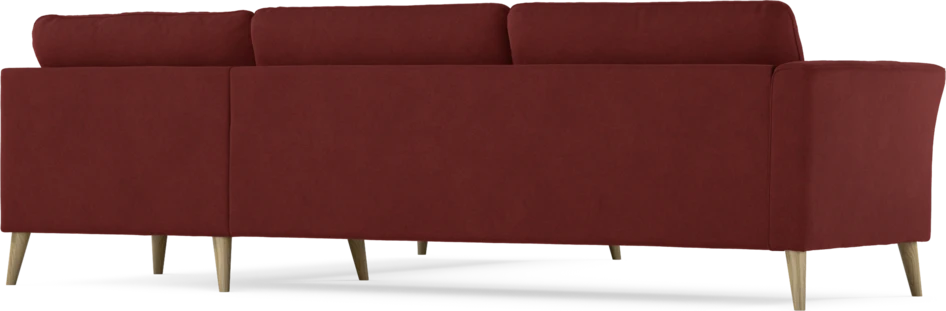 Bridge - Hörnsoffa, 3+2-sits - Röd