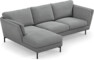Madison Lux - 2-sits soffa med schäslong vänster - Grå