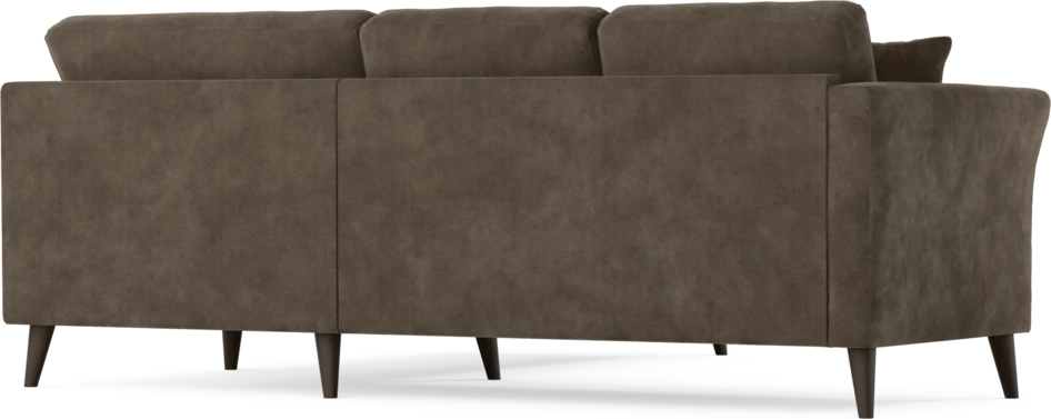 Eden - 2-sits soffa med divan - Brun