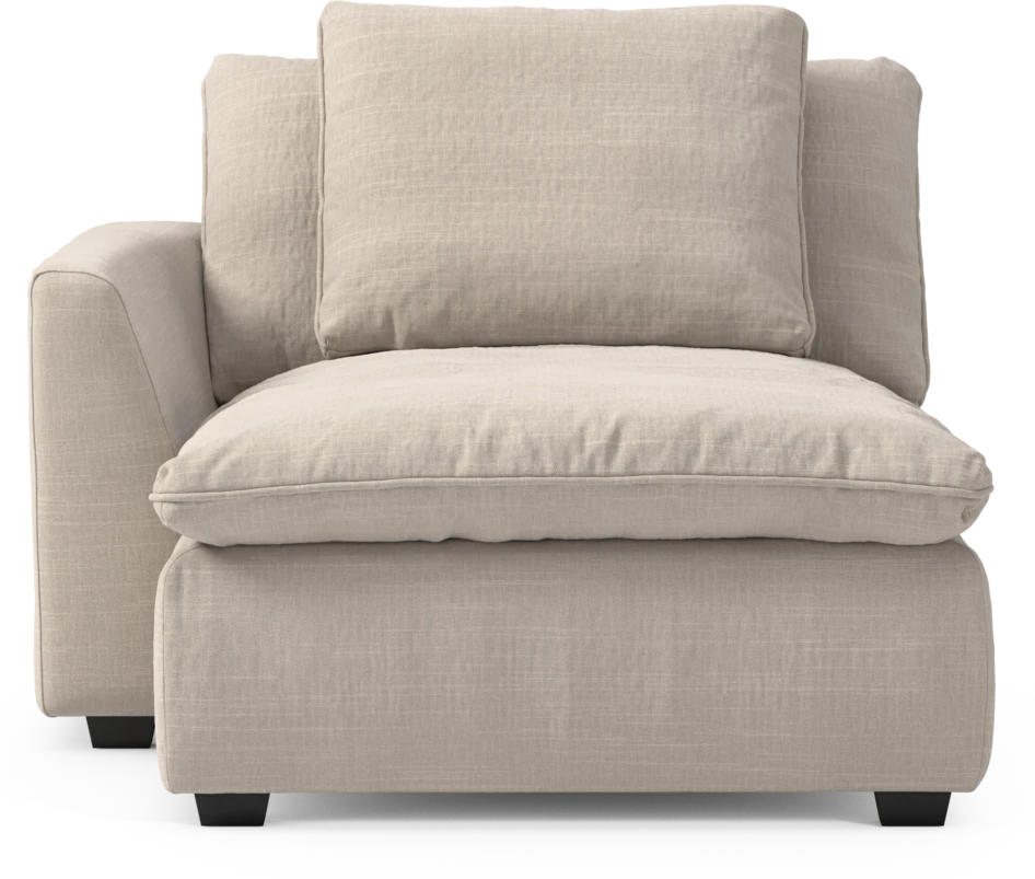 Bellora - Schäslong med armstöd vänster - Beige