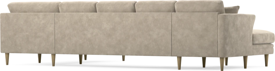 Eden - 3-sits soffa med schäslong vänster och divan höger - Beige