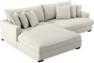 Rossi - 2-sits soffa med schäslong XL vänster - Vit