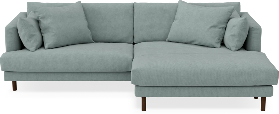 Harper - 4-sits med schäslong XL höger - Grön