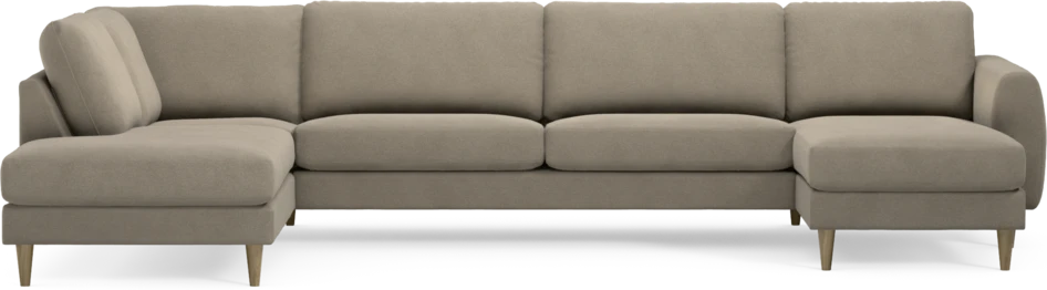 Bridge - 3-sits soffa med divan vänster och schäslong höger - Beige