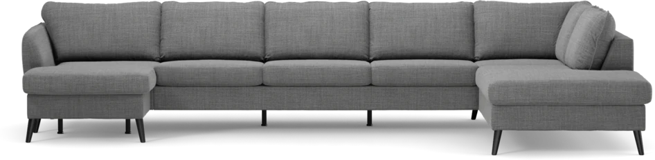 County - 4-sits soffa med schäslong vänster och divan höger - Grå