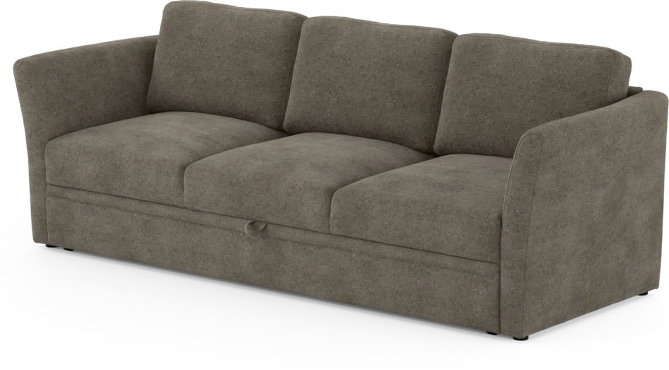 Öland - Bäddsoffa 3-sits, längsbäddad - Brun