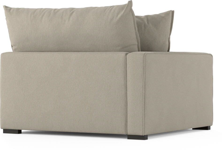 Rossi - 1,5-sits med armstöd vänster - Grå