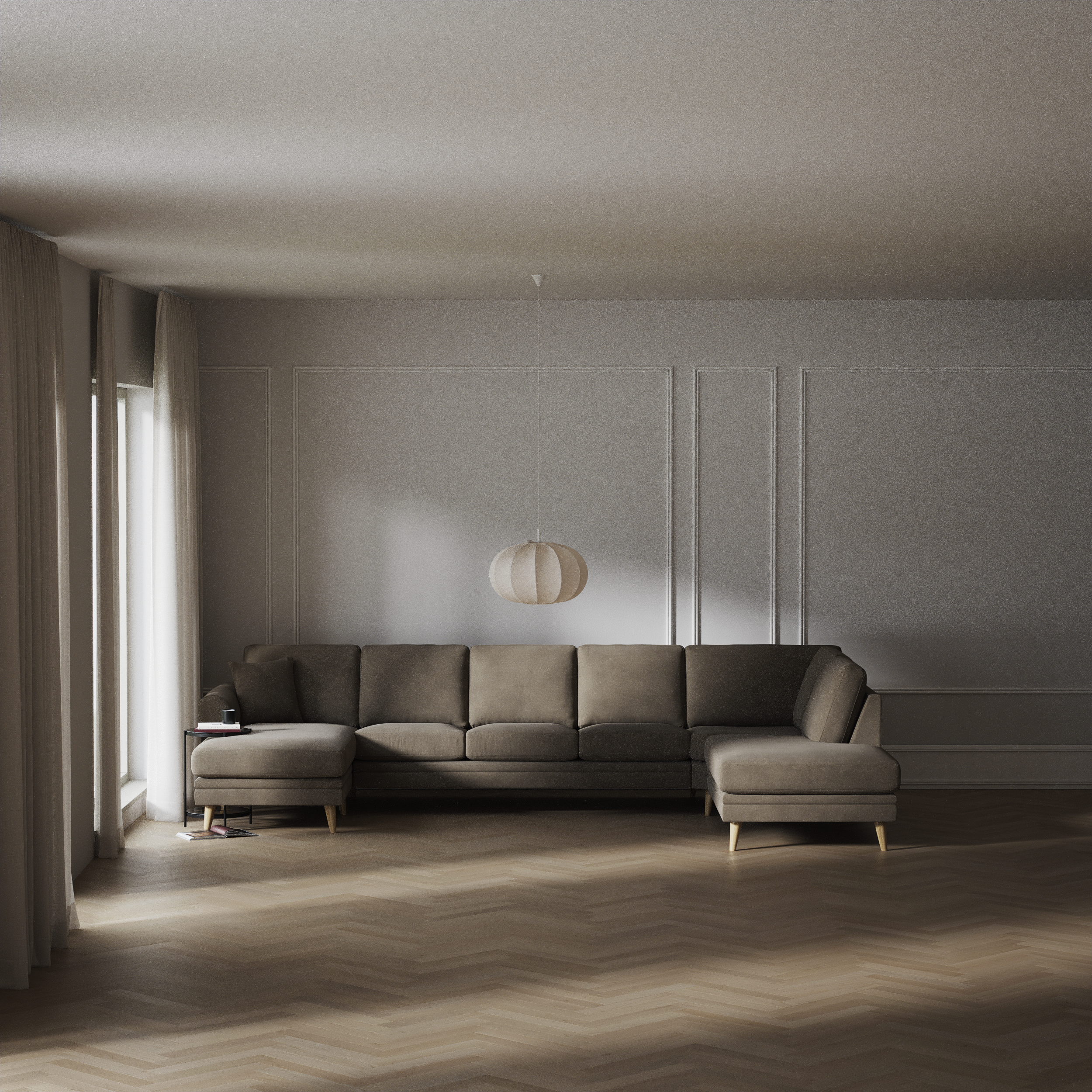 Eden - 3-sits soffa med schäslong vänster och divan höger - inspiration