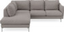 Madison - 2-sits soffa med divan vänster - Grå