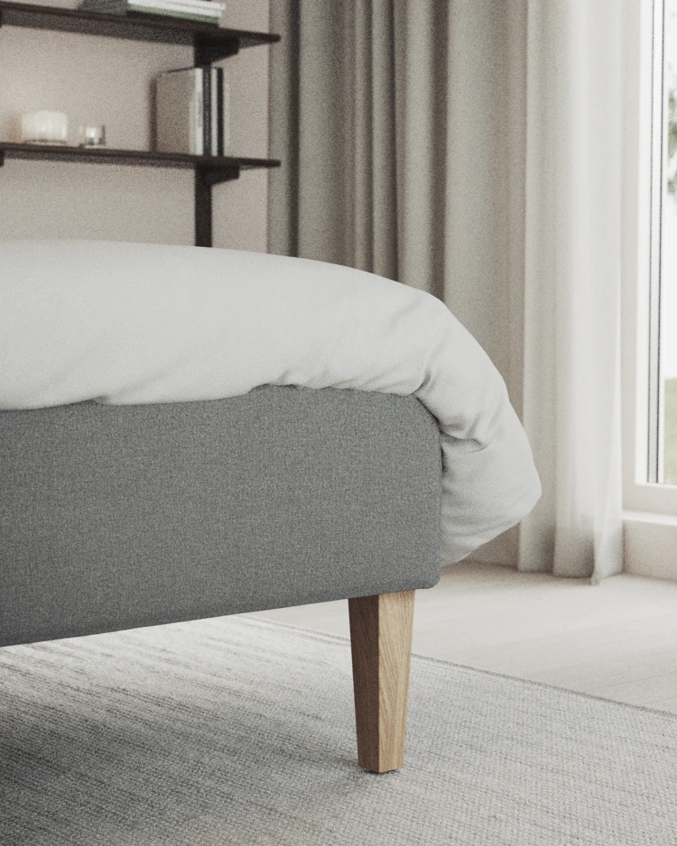 Delux Exclusive - Kontinentalsäng, enkelsäng 120 cm med bäddmadrass och sängben - inspiration