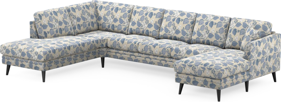 Eden - 3-sits soffa med divan vänster och schäslong höger - Flerfärgad
